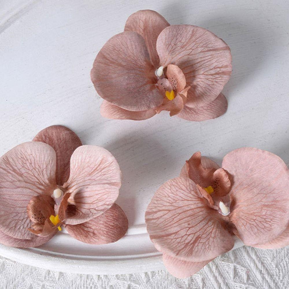 Headdress Butterfly Orchid Flower Handmade Accessories Simulated Flower Brooch DIY