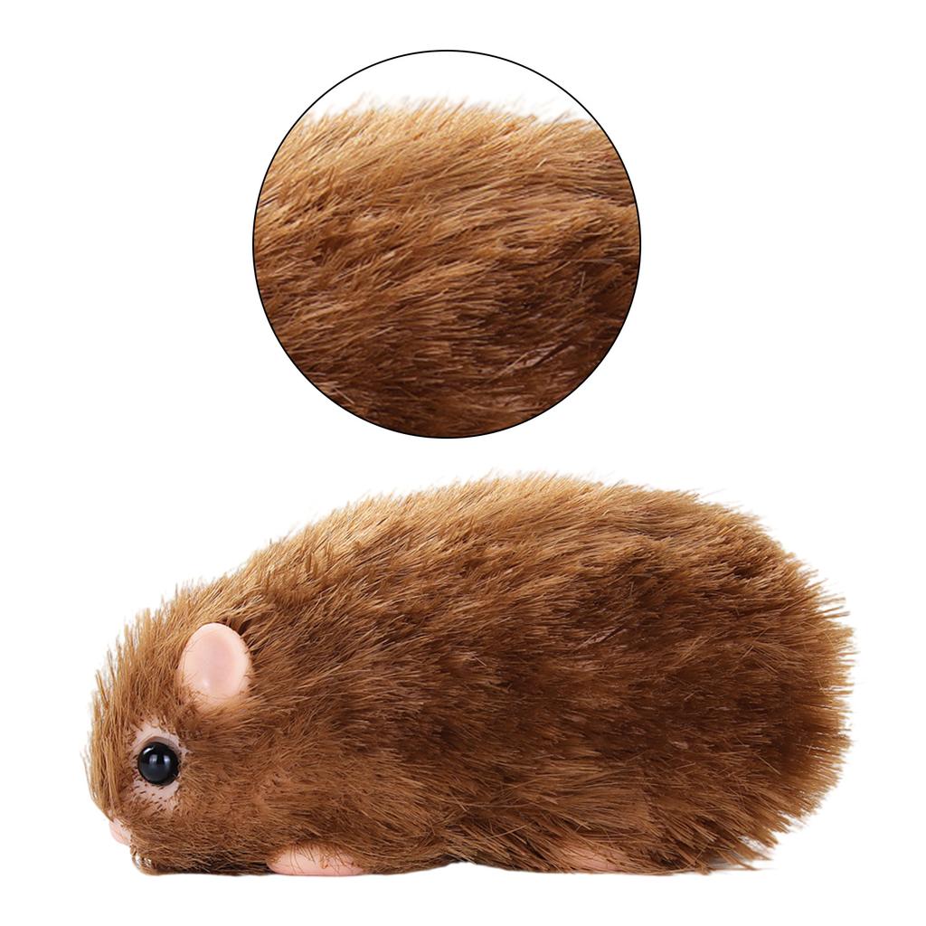Silicone Hamster Model Toy Collectable Figurine Realistic Animal Doll Office Display Model Toy Hamster Reborns Kids Gift