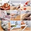 Chicken Bone Kitchen Scissors Kitchen Shears Duck Fish Cutter 4Cr13 Stainless Steel Scissors Scale Clean Cook Scissors Knife