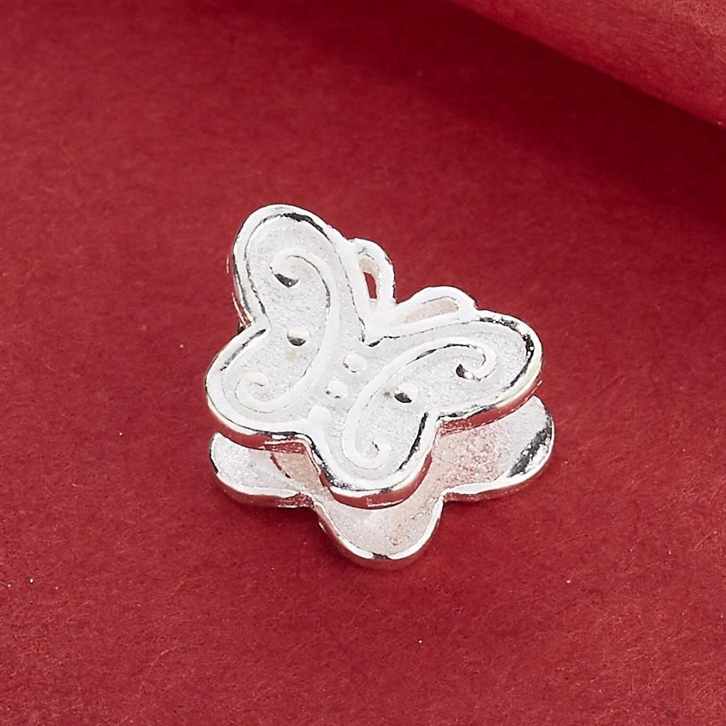 S925 Sterling Silver Mini Butterfly Spacer Beads for DIY Crystal Bracelets