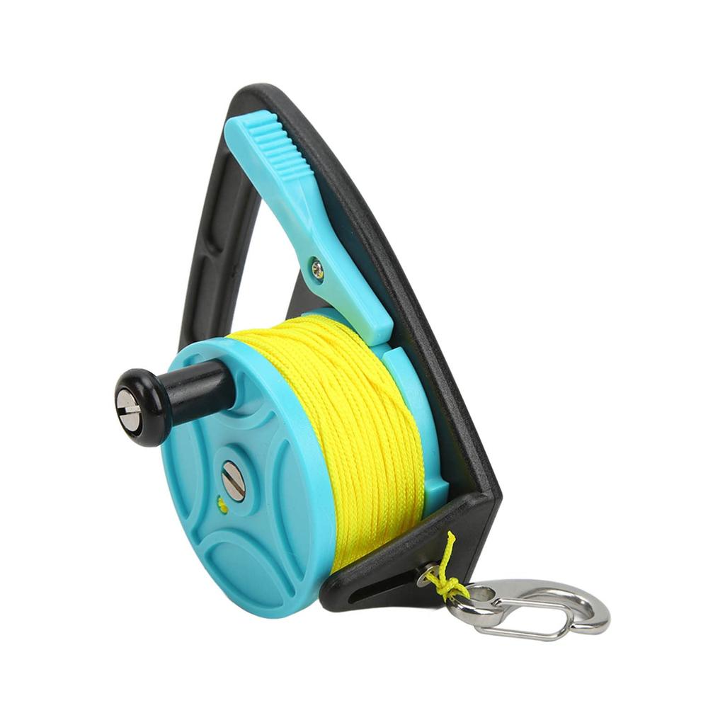 Scuba Diving Diving Reel Diving Reel with Thumb Adjustable Diving for Underwater Use and 46m Blue Reel, Pool, Stopper, Reel, Snorkeling, (Sky Wheel)