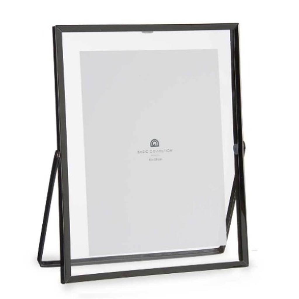 Photo Frame Black Metal Glass Plastic 20.5 X 1 X 25.2 Cm (12 Units)