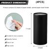 4 PCS Car Tissues Holder, Car Cup Holder Refillable Travel Tissues Tube With Facial Tissues, Portable Cylinder Round Tissue Boxes Container Decor For