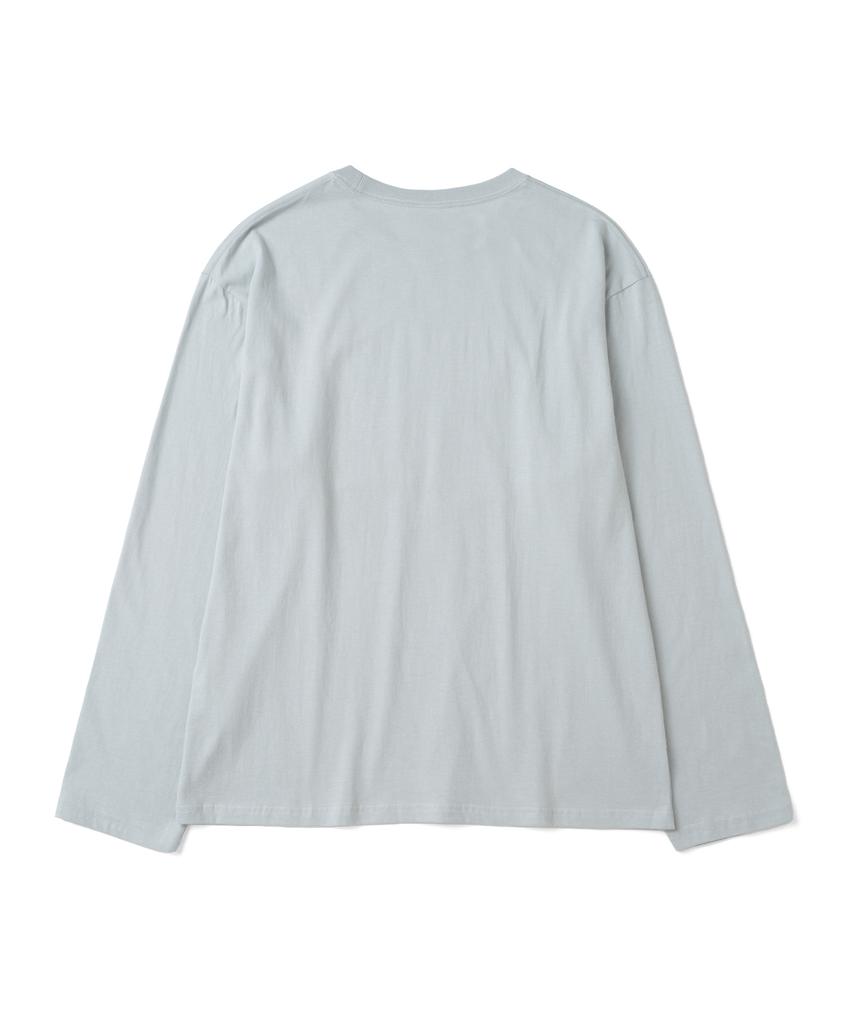THE COLDEST MOMENT Tcm Vintage Logo Long Sleeve (Mint Grey)