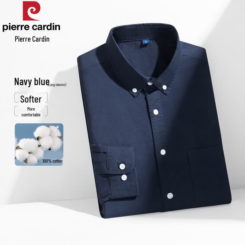 Pierre Cardin Men's Premium 100% Cotton Oxford Shirt