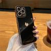 Custodia per telefono a forma di cuore d'amore placcata per Iphone 14 13 11 12 Pro Max Xs Max Xr 14 Plus Morbida Antiurto Placcatura Copertura Bumper Viola