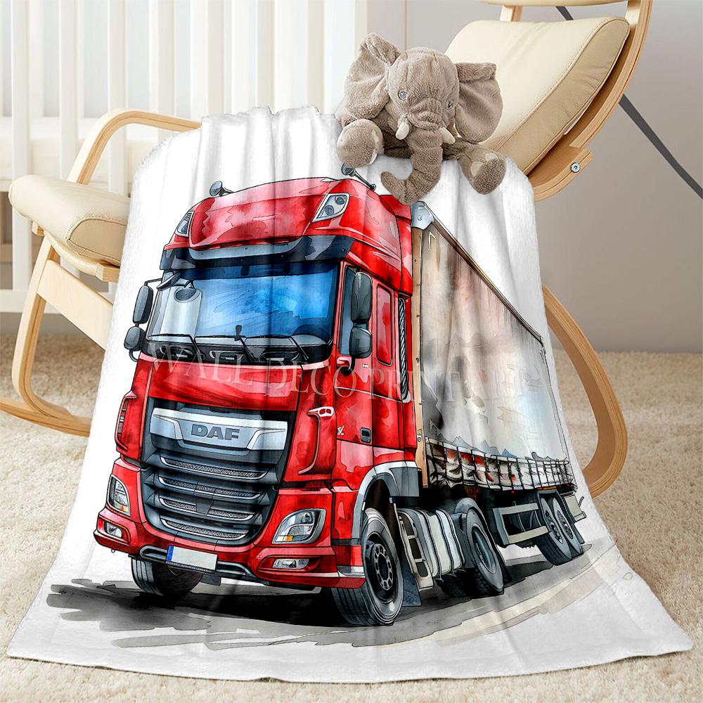 Kw Heavy Trucks Blanket Durable Comfort Great For Livingroom Bedding Office Chair Four Seasons Multipurpose Modern Style