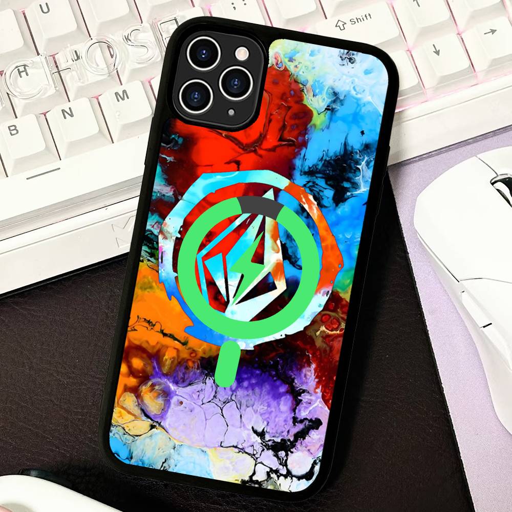 V-Volcom LOGO Fashion For Magsafe Phone Case For IPhone 17 Air 16 15 14 13 12 11 Pro Max Plus Shockproof Cover