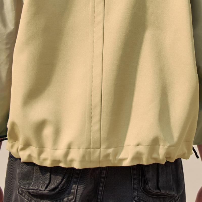Maxza Bicolor Balloon Sleeve Short Jacket Zf04qj008nh