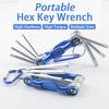 Multifunctional Portable Folding Hex Wrench 8 In 1 Hand Tool Hex Key Screwdriver Set - Suitable for Home Quality Hand Tool BS001