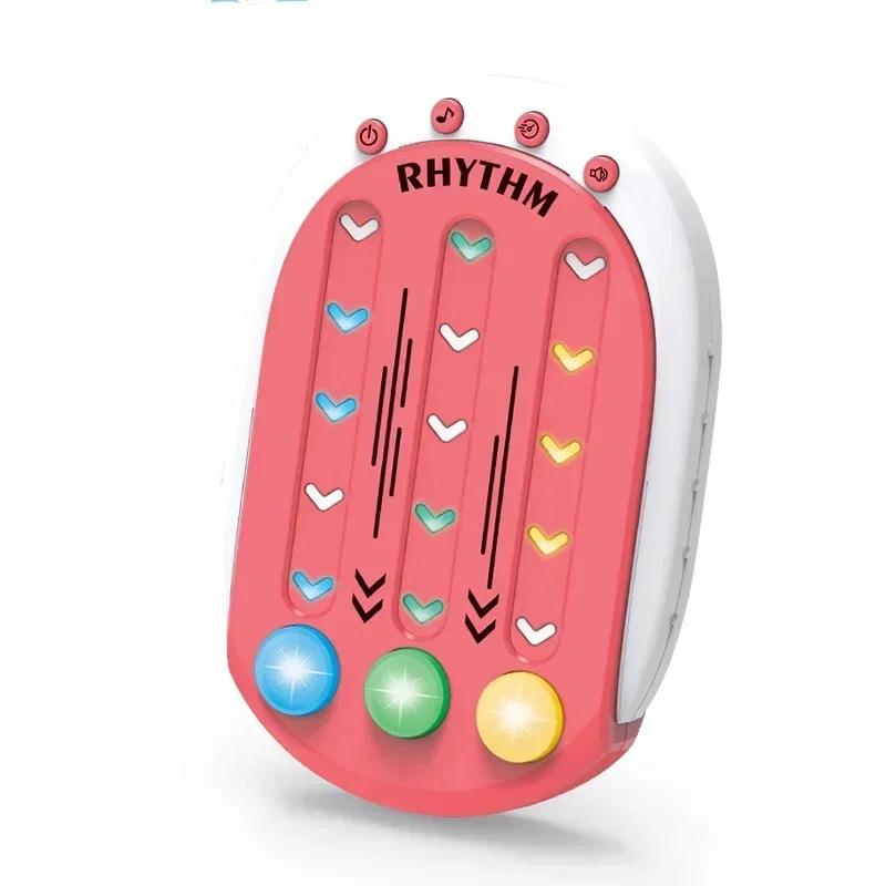 Electronic Music Rhythm Game Machine Fast Press Quick Push Game Console Fidget Toys Handheld Puzzle Game Sensory Toys