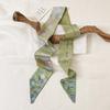 Silk Scarf Artistic Sense Arm Bag Hair Band Belt All-Match Decorative Scarf Thin Narrow Long Ribbon