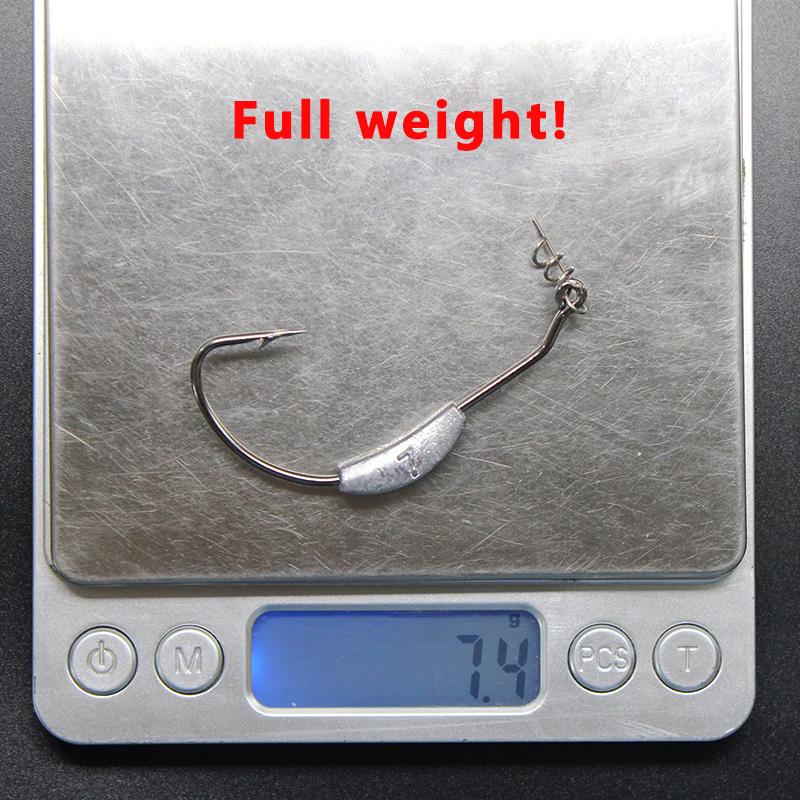 Exposed Jig Crank Head Barbed Hook 2G 2.5G 3G 4G 5G 7G 9G Crank Offset Fishing Hook Fish Hooks Fit For Texas Rigs Fishing Tackle