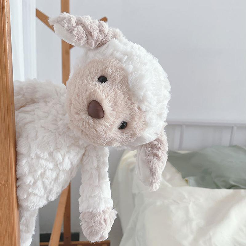 Morbidi e Soffici Giocattoli Pecora Animali Peluche Bambole 35cm Agnello Coccoloso per Bambini Regali per Bambini Giocattoli Rassicuranti Cuscino per Dormire