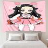 Demon Slayer Nezuko2 Tapestry for Bedroom Aesthetic Classroom Tapestries Wall Hanging for Living Room Dorm Office,Ideal Creative Gift