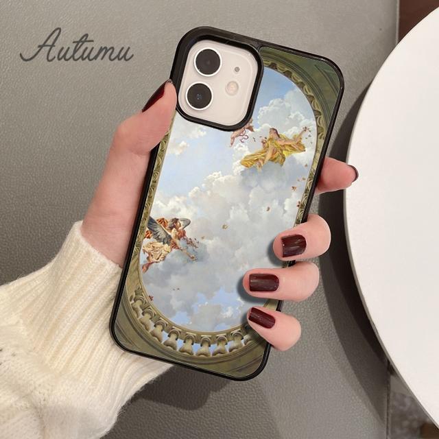 

Чехол для телефона Angels Renaissance Art для iPhone 11 12 13 14 Pro Max mini X XR XS SE 2020 5 6S 7 8 Plus Samsung Galaxy S21 S22 Samsung S22ultra