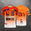 Lando Norris Nummer 4 Neues Rennstil Trikot Extremsport Rennbekleidung Atmungsaktiv Schnelltrocknend Sportbekleidung T-Shirt Radsport Oberteil