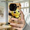 Phone Case: 2D flat design suitable for iPhone 18 17 16 15 14 13 Pro protective case, little bee, perfect Christmas and Halloween holiday gift