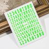 3D(0-9) Numbers Nail Sticker Black White Gold Silver Retro Numbers Nail Decals 8*10 Self-Adhesive Personalized Letter Nail Decor