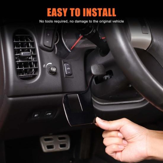 Glossy Piano Black Roof Convertible Switch Panel Trim For Corvette C6 2005-2013