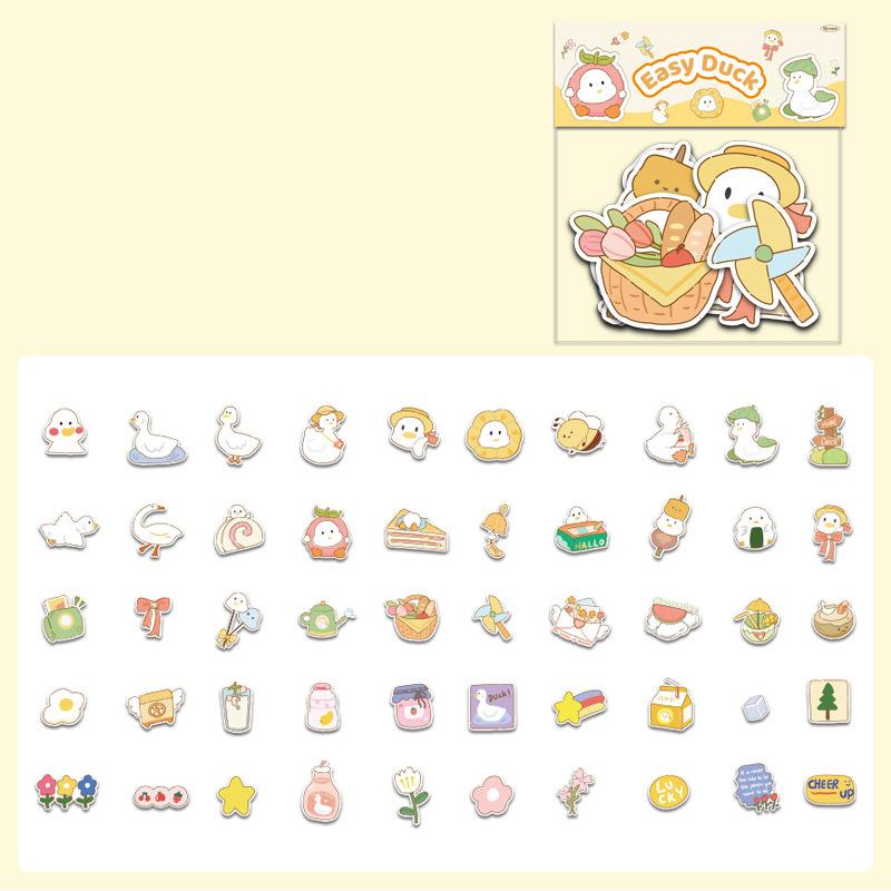 40pcs/set Cute Animal Sticker Cartoon Phone Case Decorative Stickers Girls DIY Journal Stickers Kids Stationery Stickers