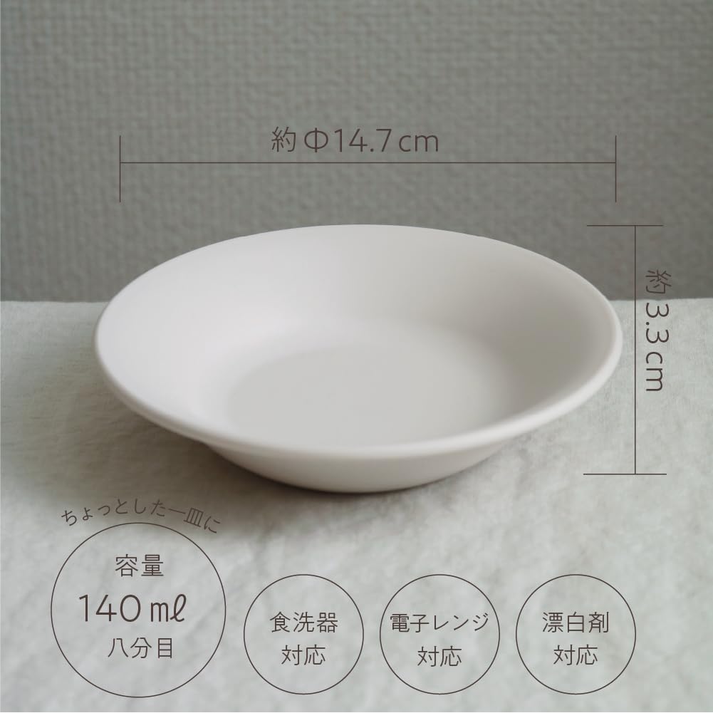 Plakila Každodenní použití Nerozbitný malý talíř Vhodné do myčky na nádobí Vhodné do mikrovlnné trouby 14 cm Vyrobeno v Japonsku Domácí párty Venkovní Děti Stylový Roztomilý Černá Černá