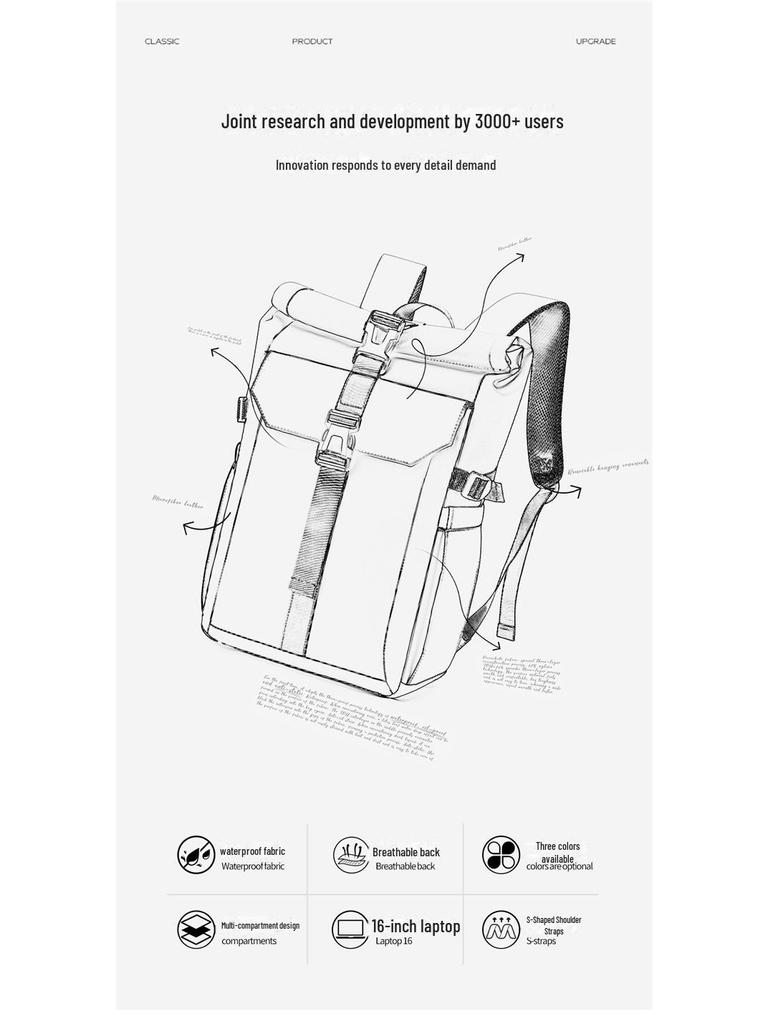 Men's Foldable Cross-Border Travel Backpack: Stylish, Functional, and Ideal for Cycling and Outdoor Leisure