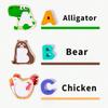 Kids Wooden Animal Puzzle Board Educational Learning Toys ABC Matching Game Fine Motor Skills Montessori Gift For Toddlers