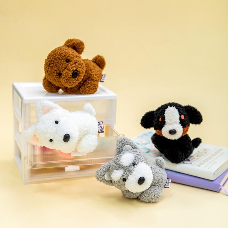 Pet Dog Plush Toys Clip Stuffed Doll Desktop Ornament Curtain Clip Kawaii Room Decor Toys Hobbies Collection Birthday Gifts