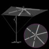LED Strip Light Sun Umbrella Anthracite 294 X 200 X 270 Cm