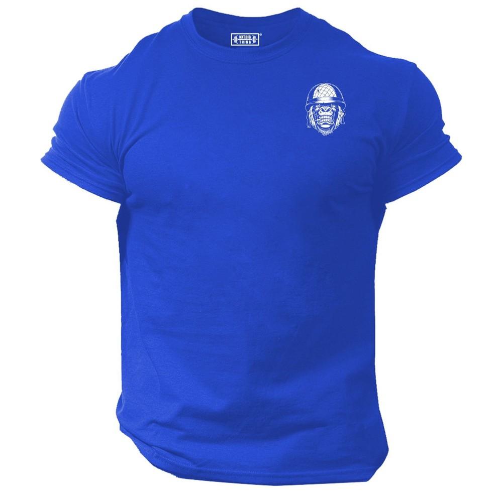 Comunisexdo Gorilla T Shirt Pocket Gym Clothing Bodybuilding Training Workout Top