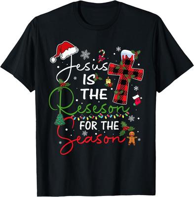 Jesus är Anledningen till Säsongen Jul Xmas Kristna T-shirt