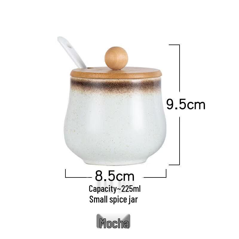 Japanese Style Ceramic Condiment Set with Tray