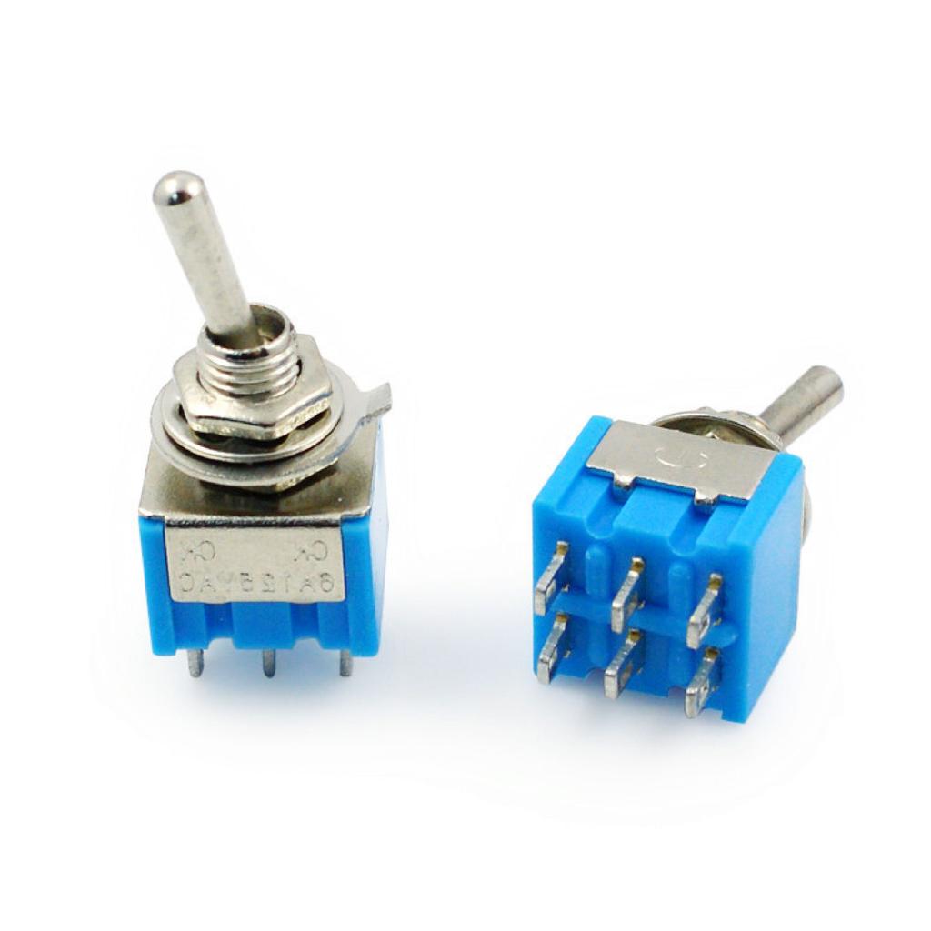 Miniature Toggle Switches Mini ON-OFF-ON / ON-ON 3/6 Pin MTS-102 103 202 203