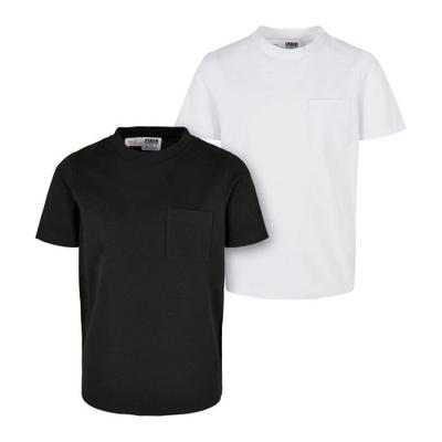 Urban Classics Boys Basic Organic Cotton Chest Pocket T-Shirt (Pack of 2)