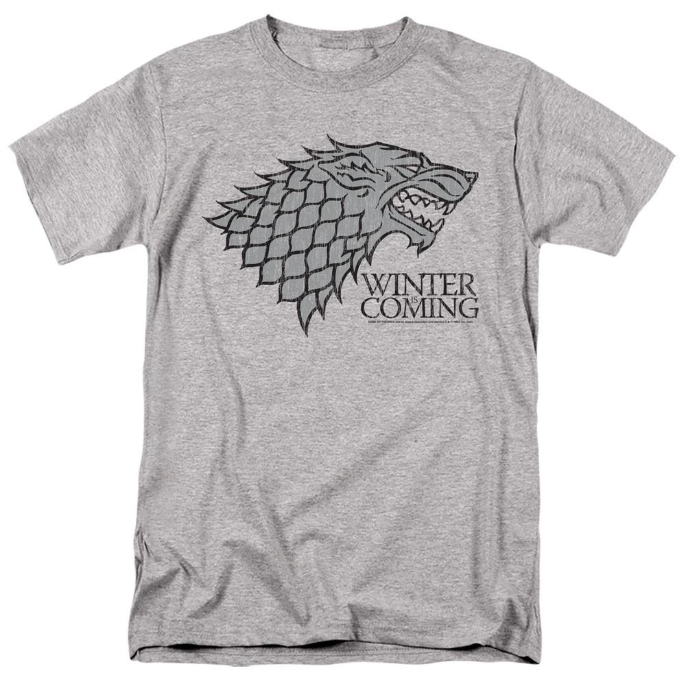 Game Of Thrones - Startk Winter Is Coming On Gray -  Unisex Children s T-shirt - Gray 130
