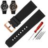 High Quality Rubber Watchband Cartier CALIBRE London Tank W7100056 W7100055 WGCA0010 WSCA0006 WSCA Citizen Watch Strap 23mm