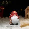 Creative Gnome Figurine Resin Dwarfs Miniature Sculpture Santa Claus Statue  Festive Atmosphere