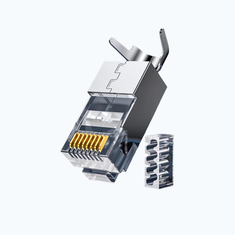 Shengwei CRJ6010P Cat6A Shielded RJ45 Connectors (10-Pack)
