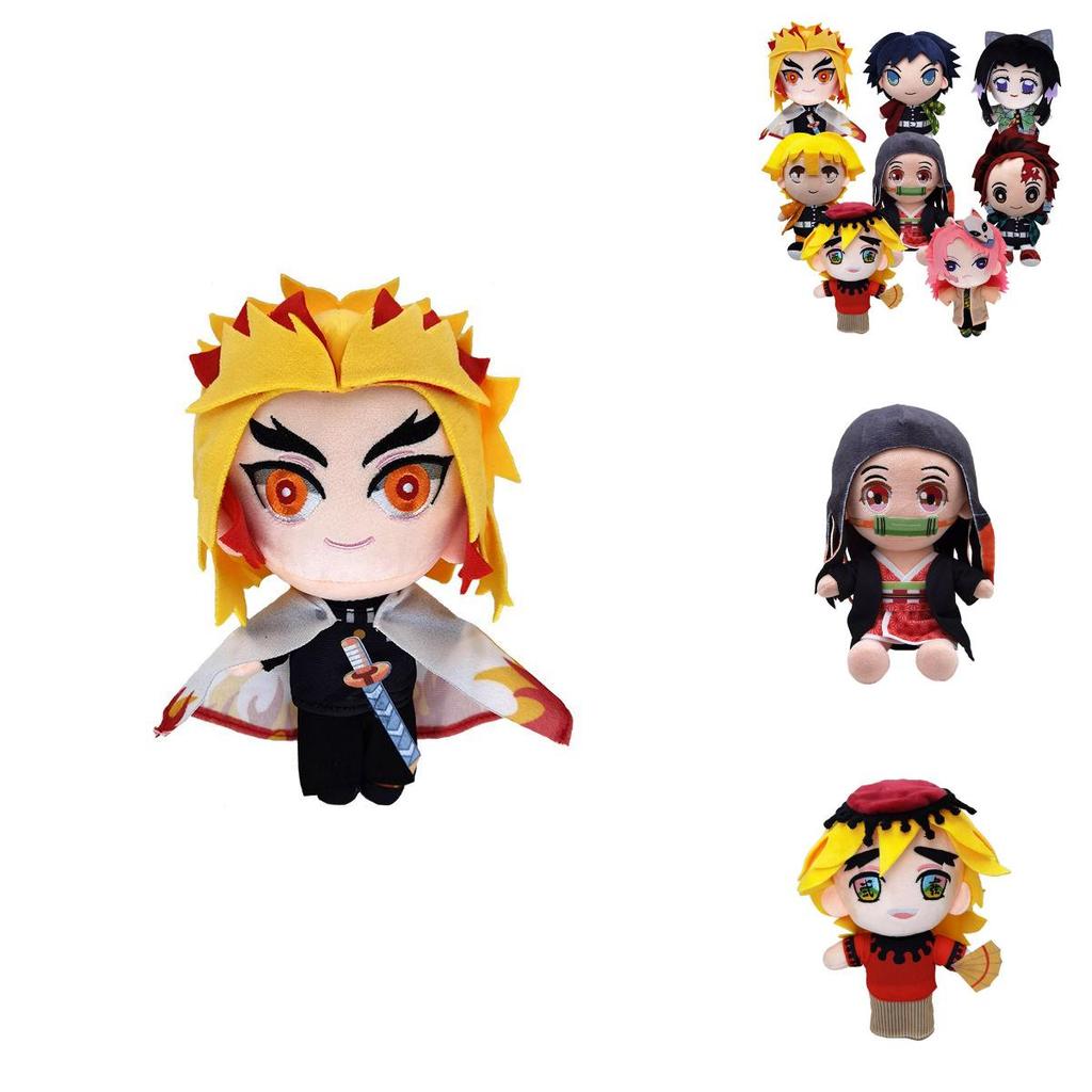 8in Anime Demon Slayer Kimetsu No Yaiba Weiche Plüschpuppe Stofftier Kinderspielzeug Geschenk