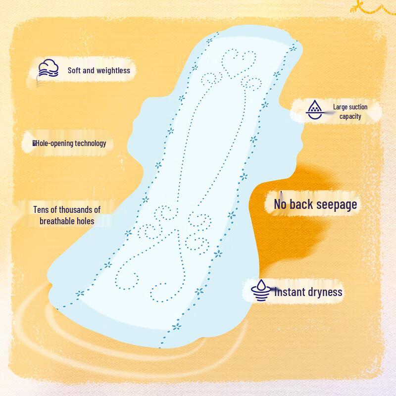 Elis Instant Absorbency Cotton Soft Sanitary Pads