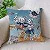 Cartoon C-Cupheads Classic Pillow Anime Pillow Sofa Bed Head Pillow Cover Cushion Cover 45X45 Cm Fashion