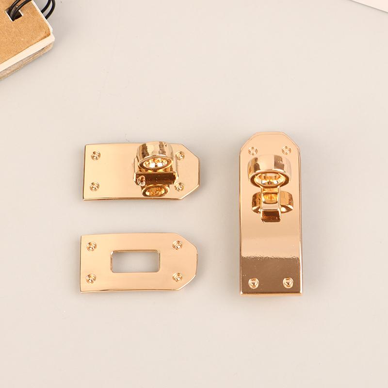 1Set Bag Lock Set Metal Buckles Clasp For Bag Strap Women Handbag Purse Twist Locks Diy Hardware Accessories