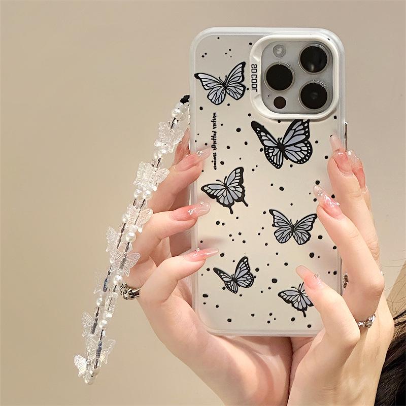 Zhitai Butterfly Frosted Laser Case for iPhone 13/14/15 Pro/16/12 Pro Max