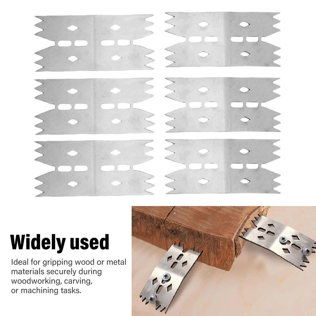 Flache Spannhunde für Holzbearbeitungswerkzeuge Edelstahl Befestigungsplattenklemme Werkzeug zur genauen Positionierung