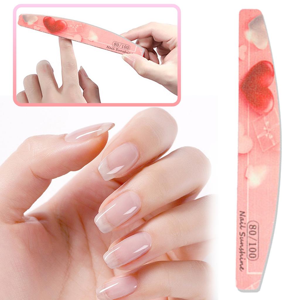 Double Sided Manicure Nail File Emery Board Z^ebra Files Valentine's Day Gift