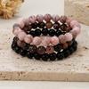 3 Pcs Natural Stone Bracelet Set for Women Self Healing Emotional Stretch 8mm Beaded Extendable Stackable Bracelet Set, Birthday Gift, Fashion Jewelry
