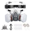 6200 Dustproof Gas Mask for Toxic Gases and Formaldehyde with Activated Carbon Filter for Chemical and Pesticide Protection