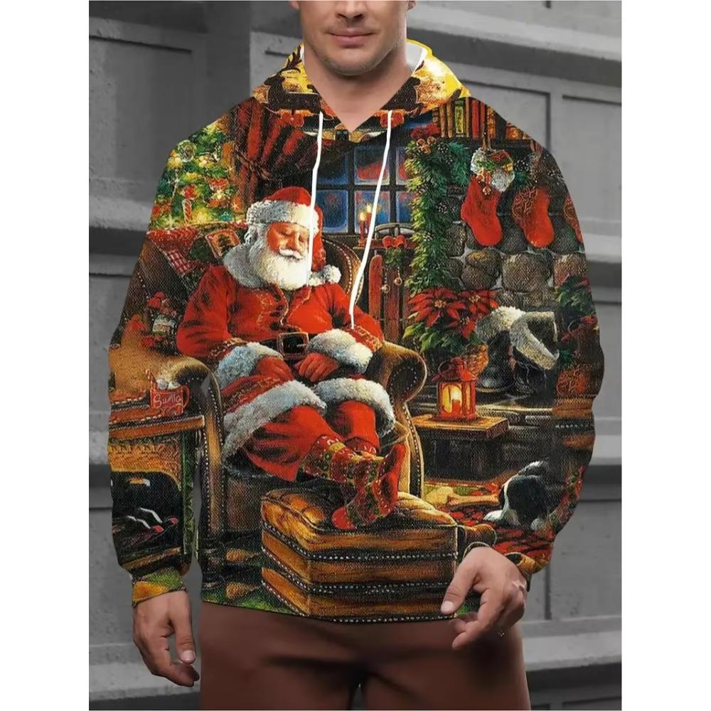 Simple Comfortable Men's Hooded Sweatshirt Casual Loose Hoodies Sweatshirts Men’s
