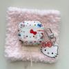 Cute Cartoon Doodle Bow KT Cat AirPods 4 Case Compatible with AirPod 3 Apple Pro Earphone Cover